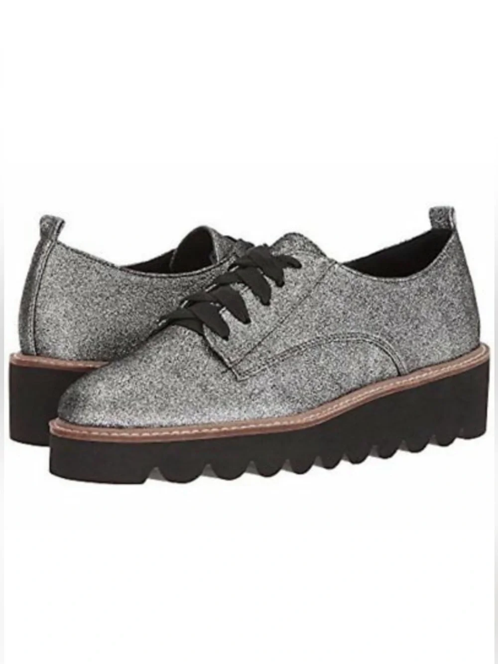 Shellys London Glitter Platform Creepers